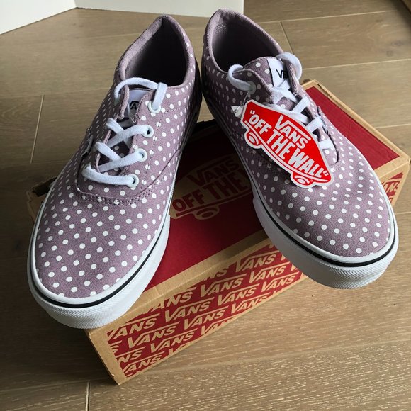 VANS Doheny Off The Wall Sneakers Purple+Wht Sz 7 - Picture 2 of 10
